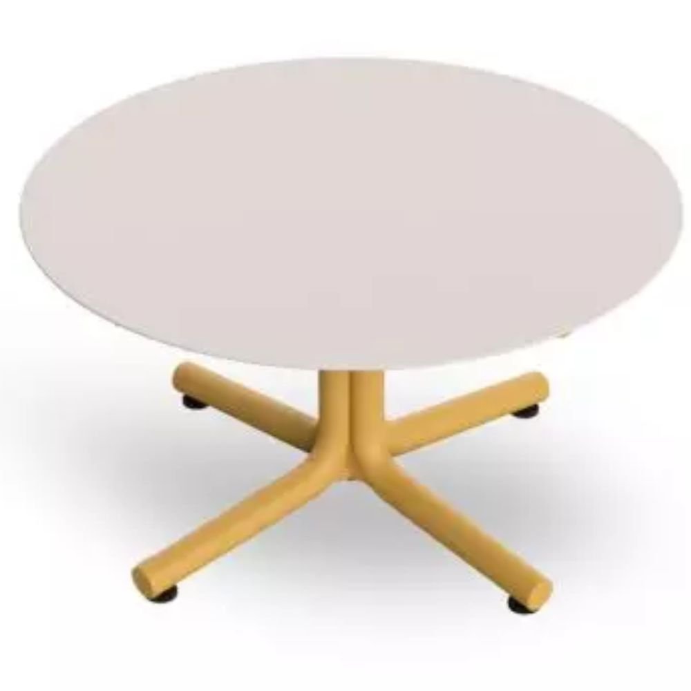 MESA RESOL BINI HPL LOUNGE | Mesa Ocasional | Tablero Compacto Fenólico | Pie Polipropileno | Fibra Vidrio | Protección UV | Interior + Exterior - 06077 - Resol - NOGAL BEAT - Mesas